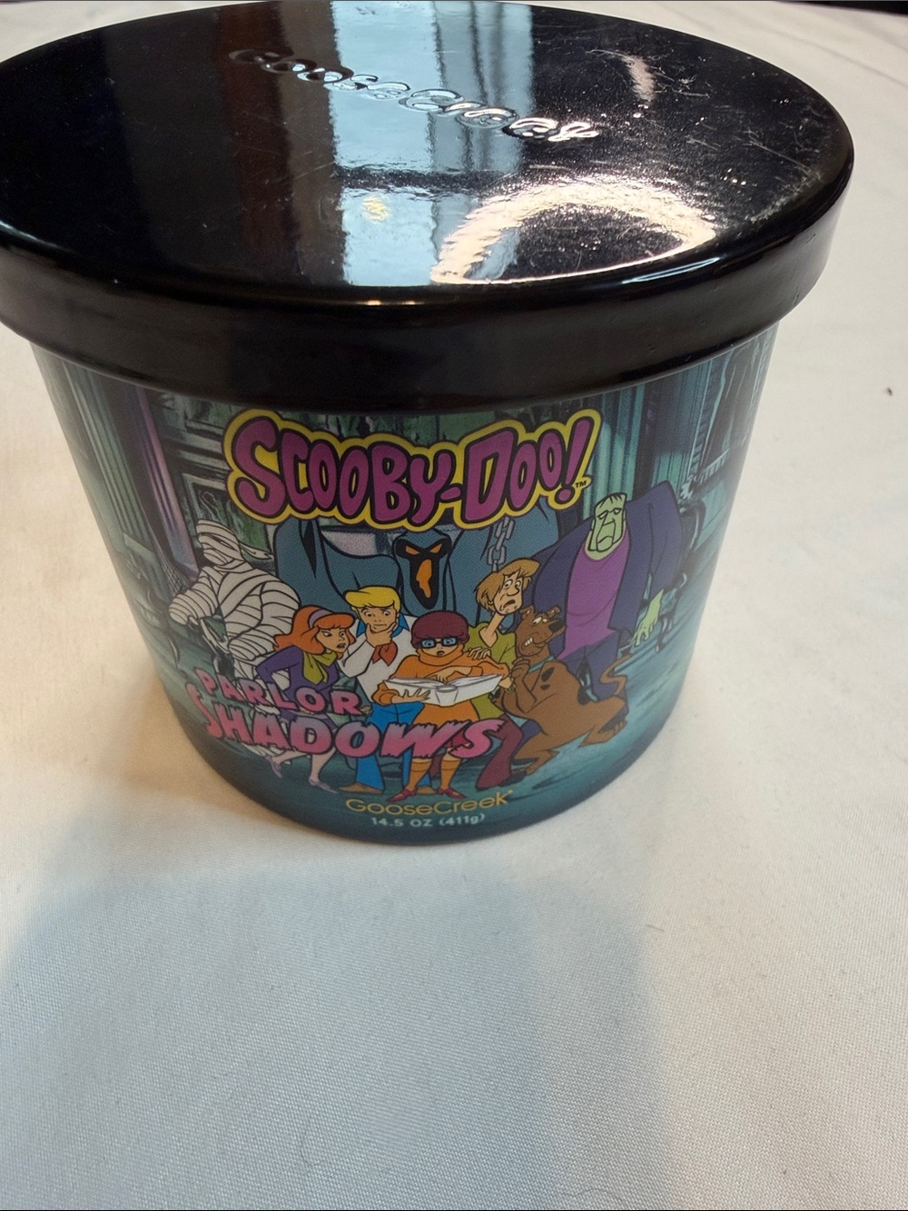 Scooby-Doo Themed Scented Candle Jar with Black Lid - Scooby-Doo